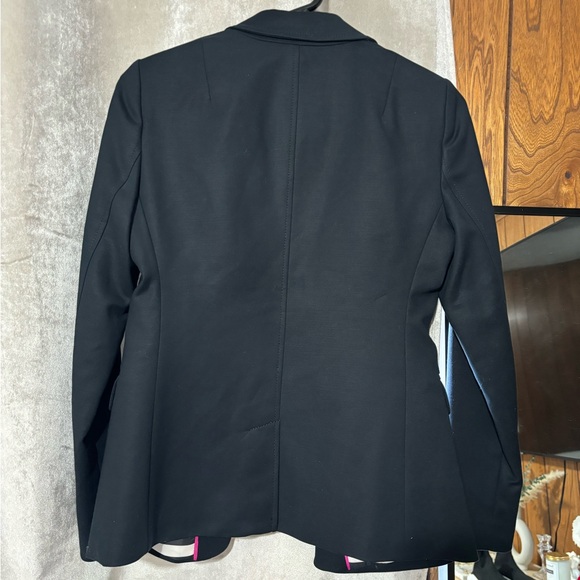 NWT Banana Republic Black Blazer Striped Interior 2P - Picture 4 of 6